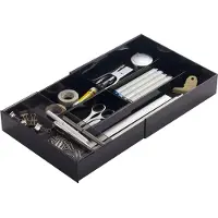 Yamazaki Organisateur de tiroirs extensible avec rehausse TOWER
