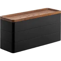 Yamazaki Boite à bijoux 3 niveaux en plastique Slim