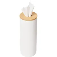 Yamazaki Boîte à mouchoirs ronde en métal Tissue