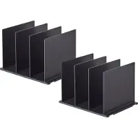 Yamazaki Organiseur de poche, set de 2 pièces (31x21x24cm), séparations intelligentes, noir