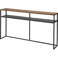 Yamazaki Table console avec étagère TOWER (126 x 20.50 x 65 cm)