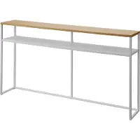 Yamazaki Table console avec étagère TOWER (126 x 20.50 x 65 cm)