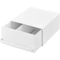 Yamazaki Tiroir blanc cuisine pour plan de travail 22x11x27cm pour un espace de rangement supplémentaire