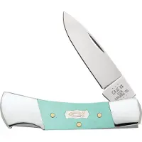 Case Knives Case Lockback 18106 Smooth Seafoam Green G10 101225L SS, couteau de poche