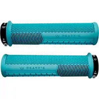 Peaty's Monarch Knurl Thin Grips Bleu 138 mm