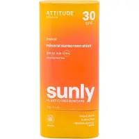 ATTITUDE Sunly Stick Solaire Tropical SPF30 60 g Crème Protection Solaire