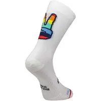 Sporcks Chaussettes mains en l'air blanc, Taille S