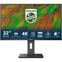 Philips 3000 series 32B1U3900/00 computer monitor 80 cm (31.5") 3840 x 2160 pixels 4K Ultra HD LCD Black