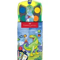 Faber-Castell Aquarelle - Dinosaur - 12 Couleurs + Chinois White - - UneTaille - Peinture