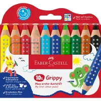Faber-Castell Crayon de cire Grippy (10 x)