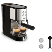 Krups Virtuoso Essential Xp4418 Espresso Coffee Maker Argenté One Size / EU Plug 220V