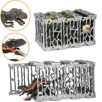 Toi-Toys Figurine de dinosaure en cage - Jouets pour enfants - Multicolore
