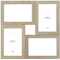Deknudt Frames Deknudt S68UC3 Cadre photo en bois naturel 13x18 cm pour 4 photos nature