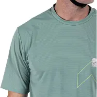 Leatt Mtb Trail 1.0 X-flow Short Sleeve T-shirt Vert M Homme