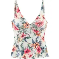 LASCANA Haut de tankini crème / vert clair / rouge