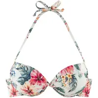 LASCANA Hauts de bikini vert / rose / bourgogne / blanc