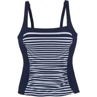 LASCANA Haut de tankini marine / blanc