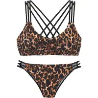Bruno Banani Bikini marron / brocart / noir