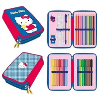 Cerdá - Oficjalny Podwójny Piórnik Hello Kitty, Akcesorium Szkolne