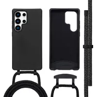 IMoshion Coque arrière Color avec cordon amovible et MagSafe Samsung Galaxy S25 Ultra - Noir
