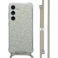 IMoshion Coque Design avec cordon Samsung Galaxy S24 - Smoke Green Flowers