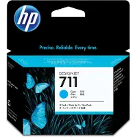 HP Cartouche d'encre 711 (CZ134A) 3x Cyan - Multipack