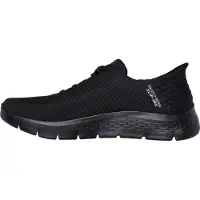 SKECHERS Slip on 'Go Walk Flex - Hands Up' noir / blanc