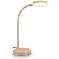 Briloner - Lampe de table LED tactile, à intensité variable par paliers, orientable, lampe de chevet, de bureau, de salon à poser, lampe à poser, 13x55,5 cm, beige
