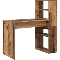 vidaXL Bureau , bois de récupération, panneaux de particules, 113 x 54 x 120 cm