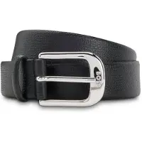 BOSS Ceinture en cuir grainé italien avec boucle à ardillon lisse