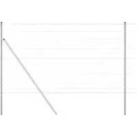 vidaXL Ground Fix Clôture en fil de fer soudé 50 x 1,4 m (L x H)