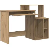 vidaXL Bureau Artisan-Chêne 120,5 x 44 x 88,5 cm Bois composite