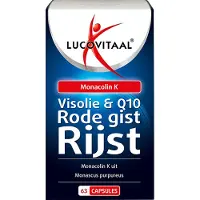 Lucovitaal Levure de Riz Rouge, Huile de Poisson et Coenzyme Q10 - 63 capsules