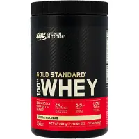Optimum Nutrition Poudre de protéines de lactosérum au goût de vanille Whey Gold Standard, 310 g,