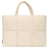 Selencia Sac ordinateur portables Vaya Puffy 16 pouces - Soft Ivory
