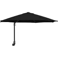 vidaXL Parasol de jardin noir 248 x 248 x 148 cm