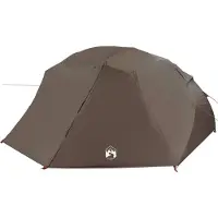 vidaXL Tente de jardin en forme d'ange, 514 x 465 x 187 cm, polyester et fibre de verre, couleur marron