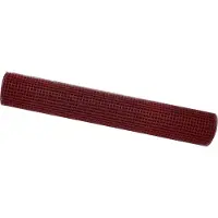 vidaXL Clôture en panneaux rigides à double barre, 2500 x 150 cm, rouge