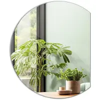 Tulup Miroir Asymétrique décoratif Mural 70 x 80 cm Design original Miroir de maquillage de maquilleur de rasage Entrée Séjour Bureau Salle de bain Couloir Miroir scandinave miroir moderne