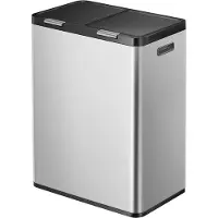 EKO - Essential Touch Recycler 2 30+30 litres - Acier inoxydable Plastique - Acier inoxydable mat