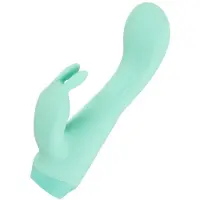 Cuties Mini 4 - vibromasseur lapin rechargeable étanche silicone vert