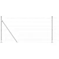 vidaXL Clôture en fil de fer soudé avec socle en béton 50 x 1,2 m (L x H)