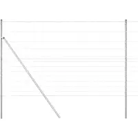 vidaXL Ground Fix Clôture en fil de fer soudé 25 x 1,5 m (L x H)