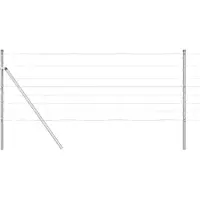 vidaXL Ground Fix Clôture en fil de fer soudé 25 x 0,8 m (L x H)