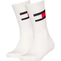 Tommy Hilfiger Chaussettes - Rib - 2 Pack - Blanc - - 27/30 - Chaussettes