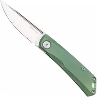 Real Steel Luna TS 7001TS04 Satin N690, Spring Green Monochrome Titanium, couteau de poche, Jakub Wieczorkiewicz design