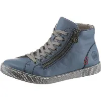 Rieker Bottines à lacets bleu-gris