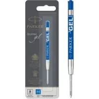 Parker recharge bille gel, pointe moyenne, bleue, blister X 1