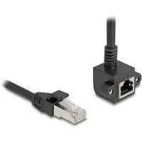 DeLOCK Câble d'extension réseau Delock RJ45 mâle vers RJ45 femelle 90 coud