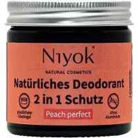 Niyok Déodorant crème naturel au goût de pêche, 40 ml,